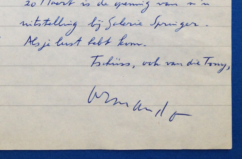 Armando, Originele brief 1981 aan het Stedelijk Museum, Amsterdam kopen? Bied vanaf 85!