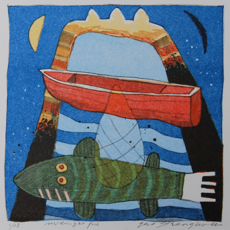 Gert Strengholt Midnight fish litho 1/38 kopen? Bied vanaf 25!