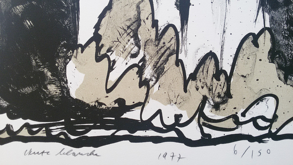 Pierre Alechinsky - Chute Blanche, litho (groot) kopen? Bied vanaf 900!