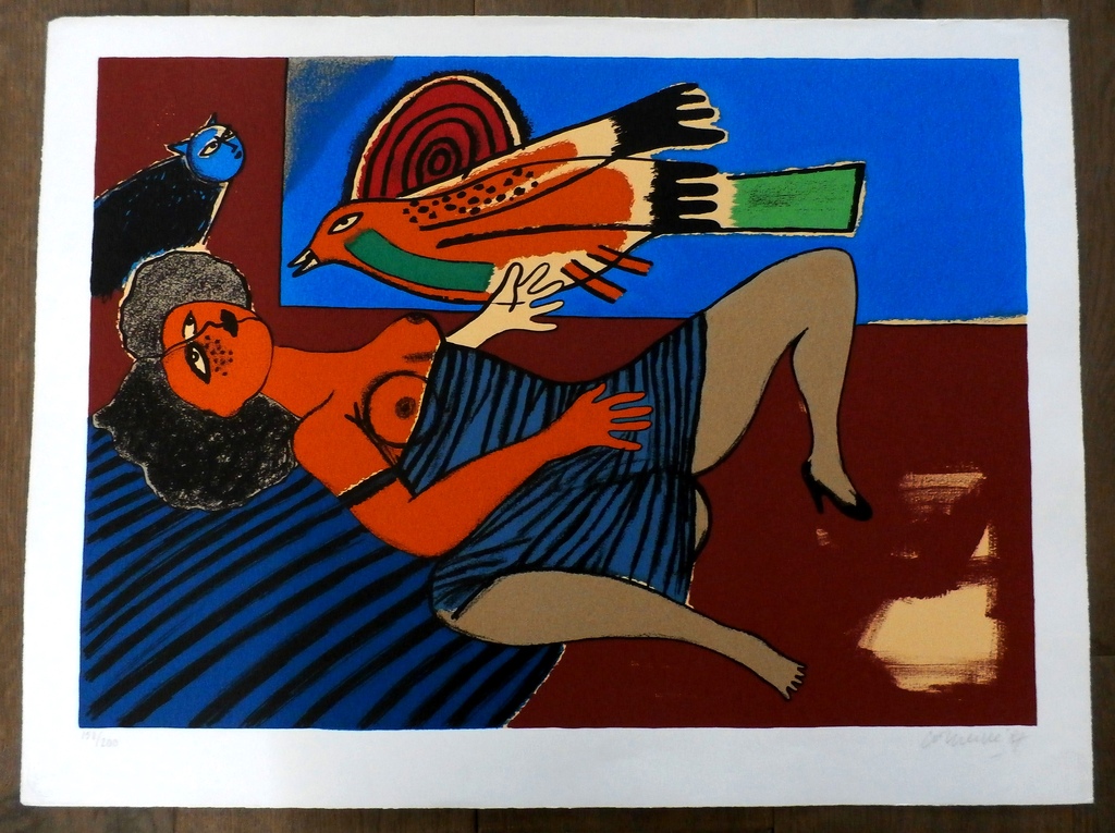 Corneille - grote litho - 1987 kopen? Bied vanaf 395!