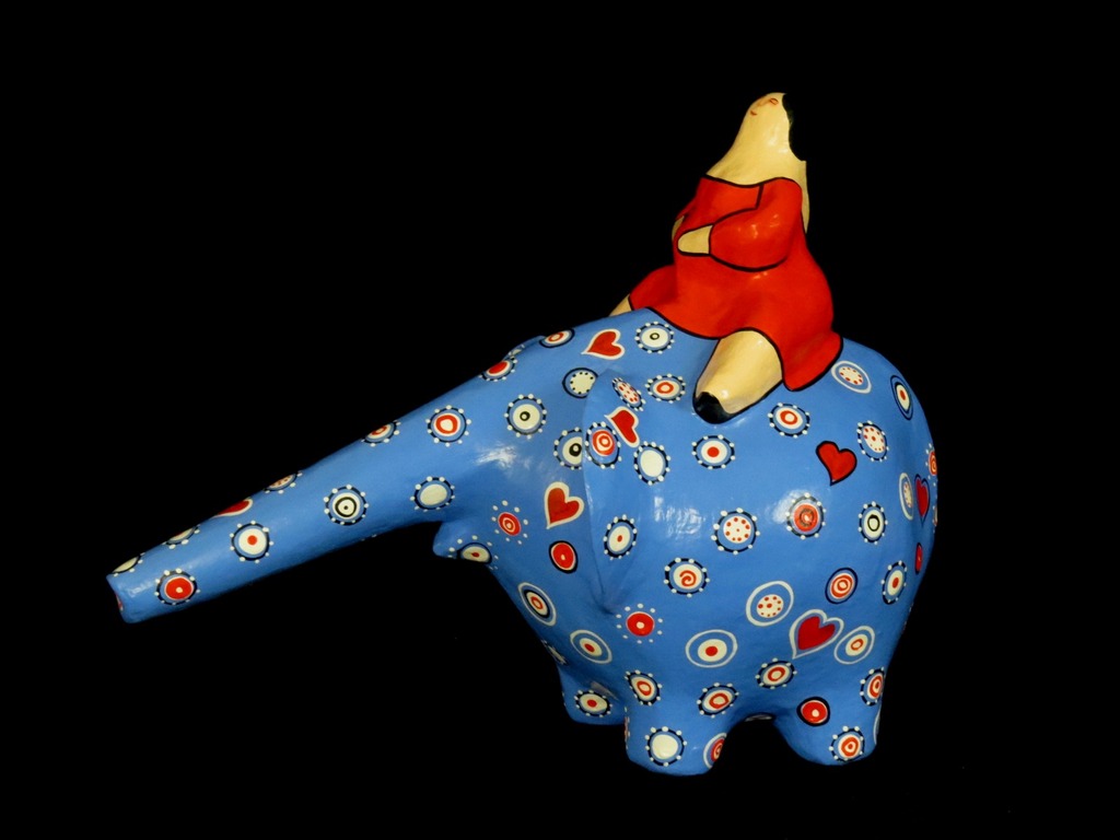 Ada Breedveld - Blue Elephant large verkocht voor € 89!