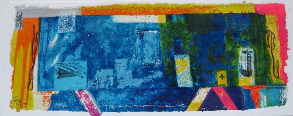 Jos Verwiel: Litho, Blueprint I - Ingelijst (bijzonder formaat) kopen? Bied vanaf 50!