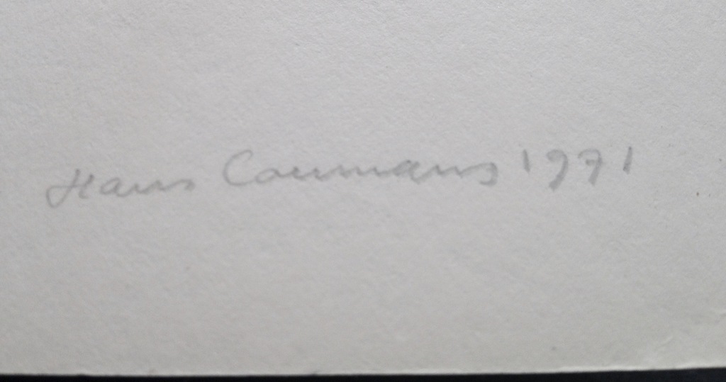 Hans Coumans, Zeefdruk, Zonder Titel II, (boompjes) Prent 190, 1971 kopen? Bied vanaf 1!