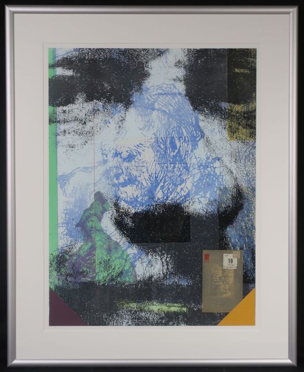 Harald Vlugt: Zeefdruk en collage, Autumn - Ingelijst (Groot) verkocht voor € 80!