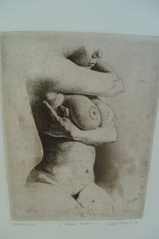 Ets/aquatint erotische naakt, niet herkenbare signatuur uit 1974 kopen? Bied vanaf 25!