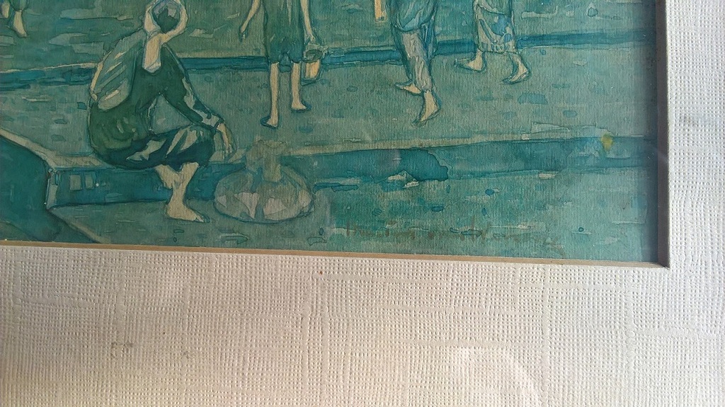 Martin van Waning, aquarel, oosters tafereel.  kopen? Bied vanaf 55!