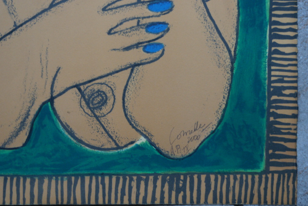 Corneille - litho - "Femme au cigare" - laaste kans, laagste prijs kopen? Bied vanaf 250!