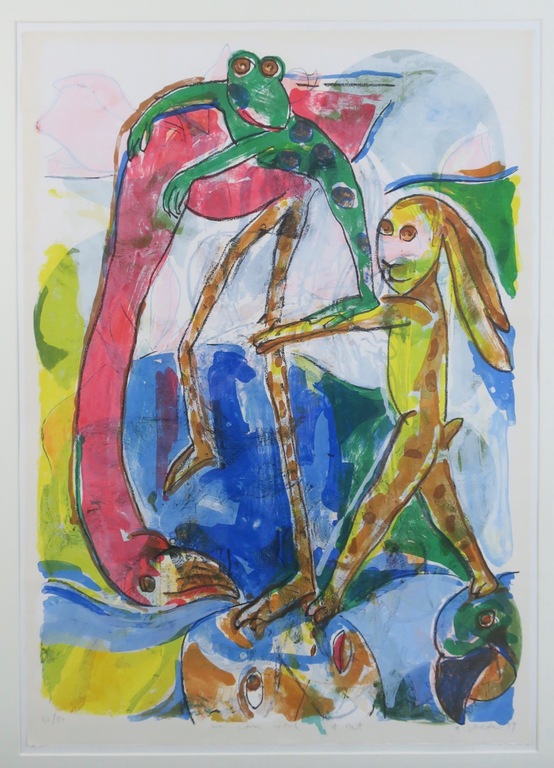 Anton Vrede: Litho, We can work it out - Ingelijst (Groot) kopen? Bied vanaf 50!