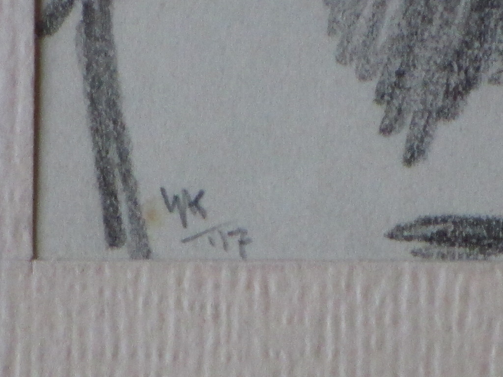 Hendrik IJkelenstam, In de trein, Tekening 1917 kopen? Bied vanaf 25!
