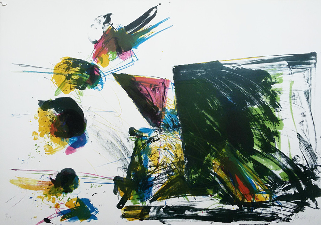 Ger Lataster - Compositie, litho (gemonteerd, groot) verkocht voor € 66!