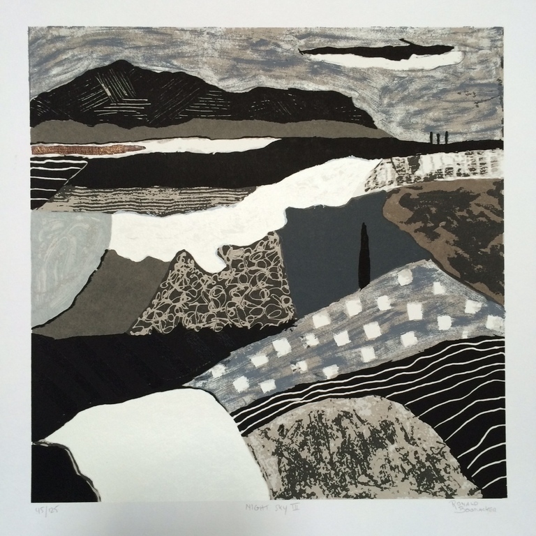 Ronald Boonacker, zeefdruk op papier, Titel: "Night sky III" kopen? Bied vanaf 50!