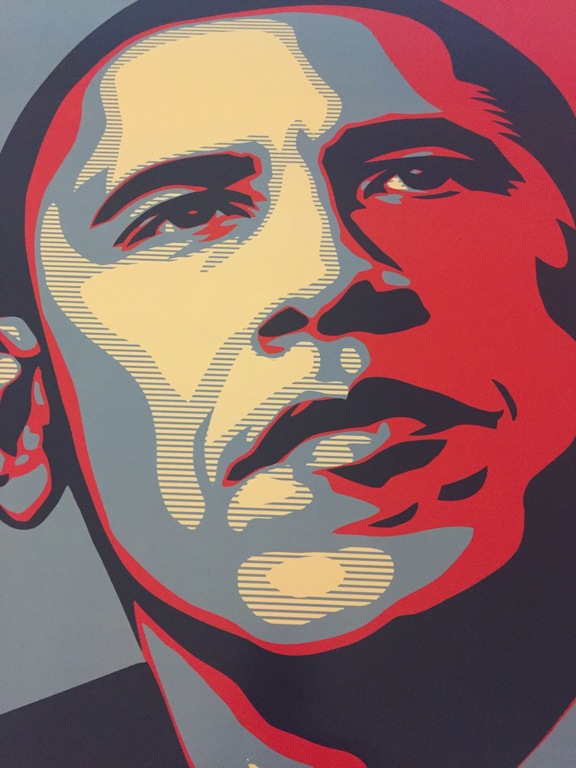 Shepard Fairey (OBEY) - Barack Obama 'PROGRESS' poster - 2008 - ongesigneerd kopen? Bied vanaf 145!