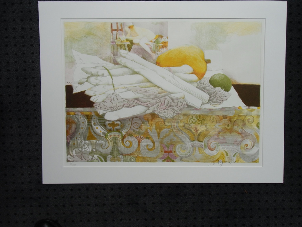STILLEVEN MET ASPERGES / KLEURENLITHO VAN NICOLAAS WIJNBERG kopen? Bied vanaf 95!