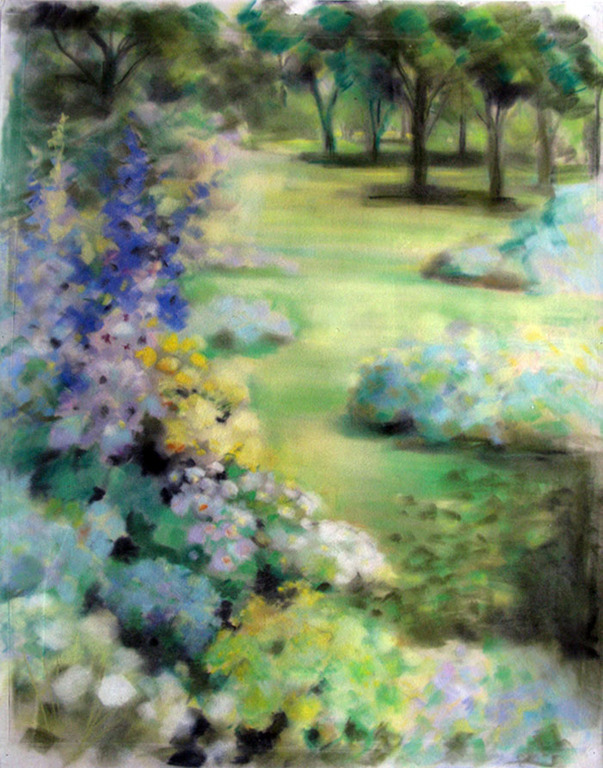 Willy Belinfante - TUIN IN KENT - pastel verkocht voor € 53!