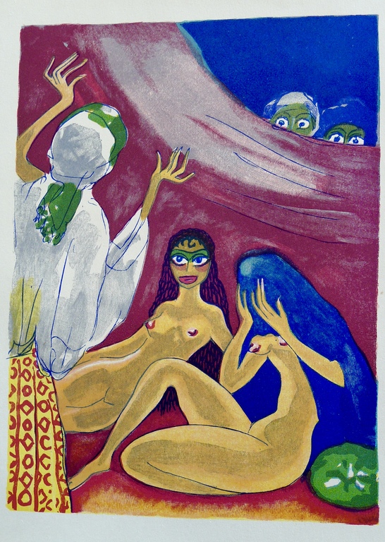 Kees van Dongen,Houtgravure ,"la surprise du marchand de Damas" kopen? Bied vanaf 10!