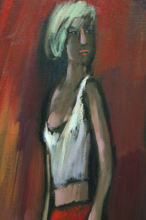 Theo van der Horst (1921-2003) - olieverf op doek - 2 figuren kopen? Bied vanaf 199!