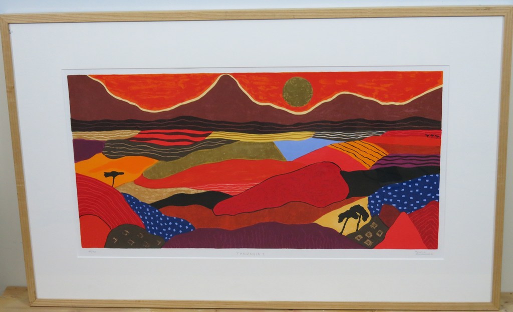 Ronald Boonacker: Zeefdruk, Tanzania I - Ingelijst (bijzonder formaat) kopen? Bied vanaf 100!