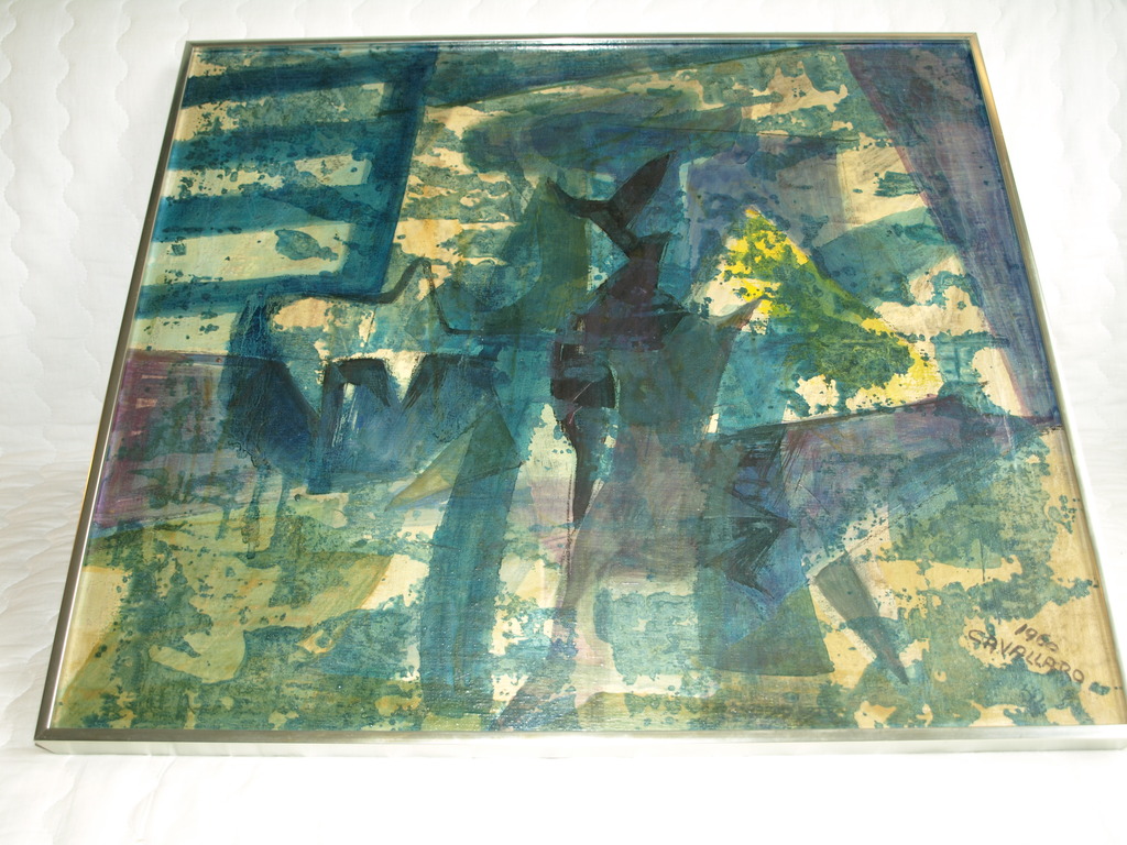 Vincent Cavallaro (1912-1985) – Olieverf op doek, gesigneerd, 1960  verkocht voor € 110!