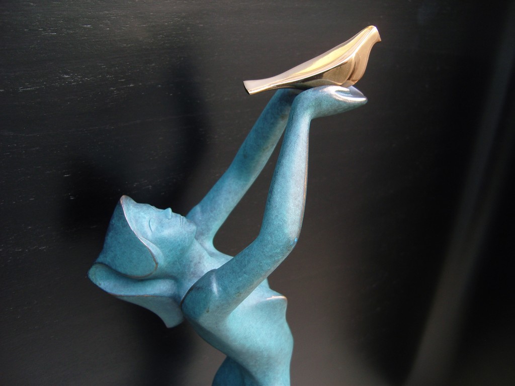 Onbekende kunstenaar: Zeer fraai beeld "vrijheid". kopen? Bied vanaf 225!