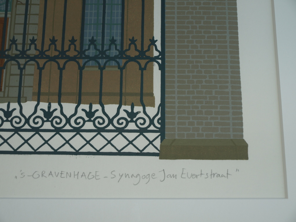 Sees Vlag : Zeefdruk , Portugees-Israelitische SYNAGOGE – Ingelijst – 1977  kopen? Bied vanaf 175!