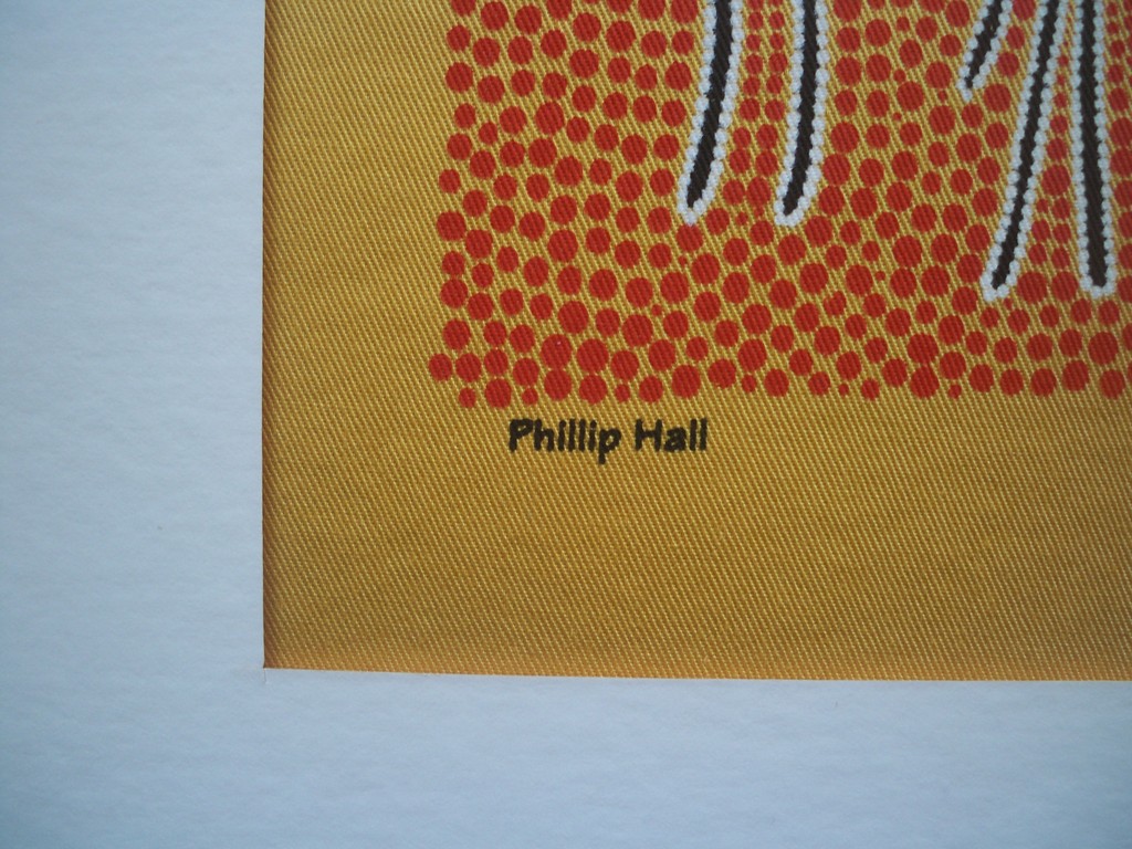 Phillip Hall - Aborinal art op dik katoen - " gathering of the spirits  " kopen? Bied vanaf 1!