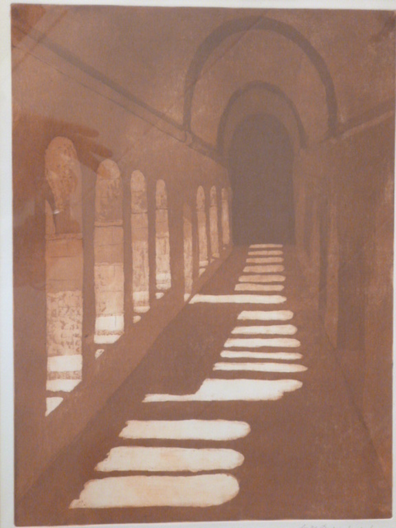 Willy Belinfante - ets - Le Thoronet, kloostergang verkocht voor € 40!