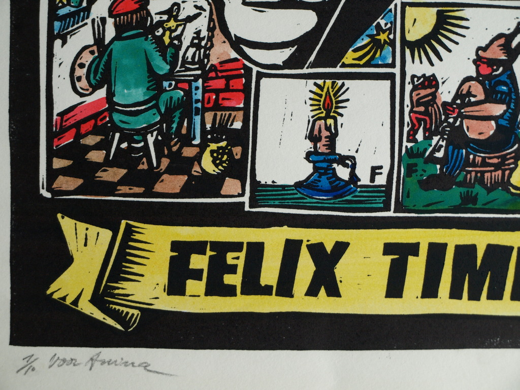 Jozef Bossaert : Houtsnede , Felix Timmermans – gesigneerd - 1985  kopen? Bied vanaf 1!