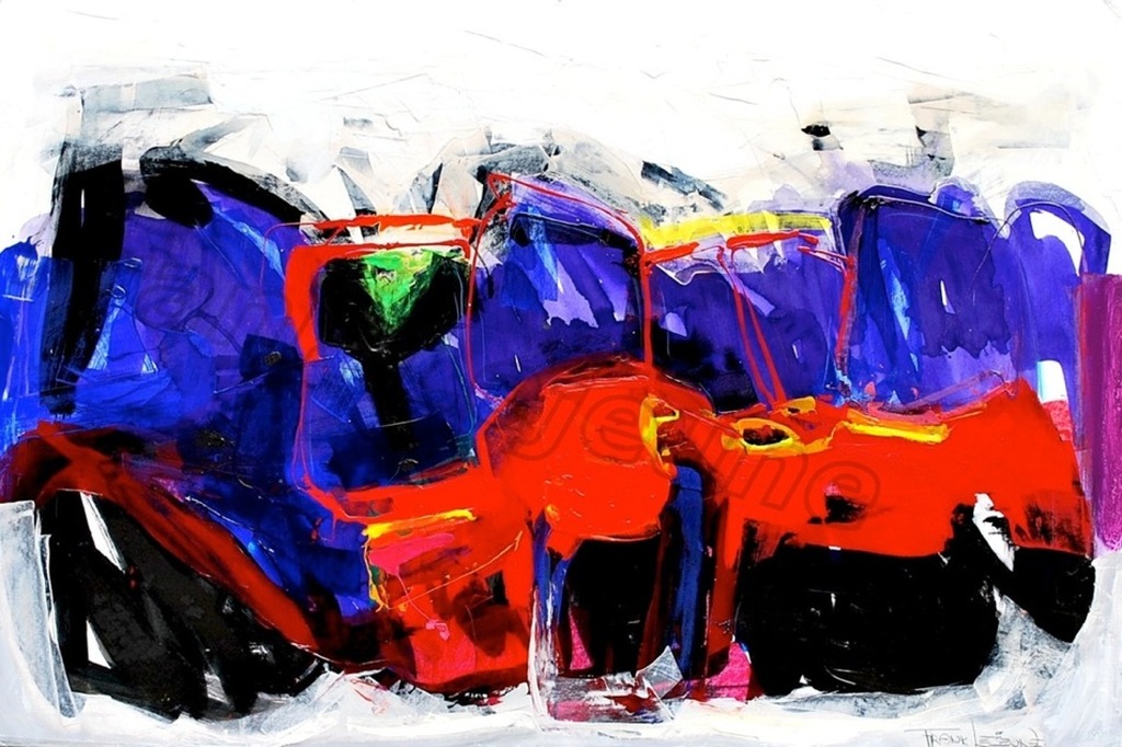 Frank Lejeune: Acrylverf op doek, Expectation kopen? Bied vanaf 750!