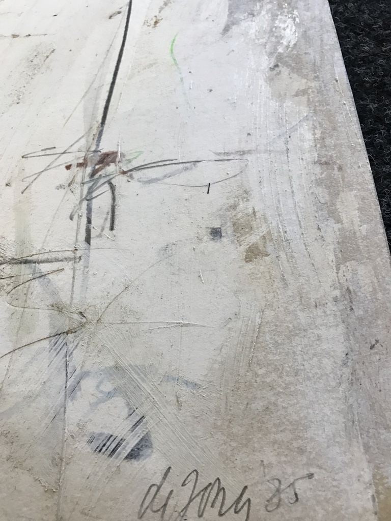 Leo de Jong gemengde technieken op papier, gesigneerd. 1982 kopen? Bied vanaf 1!