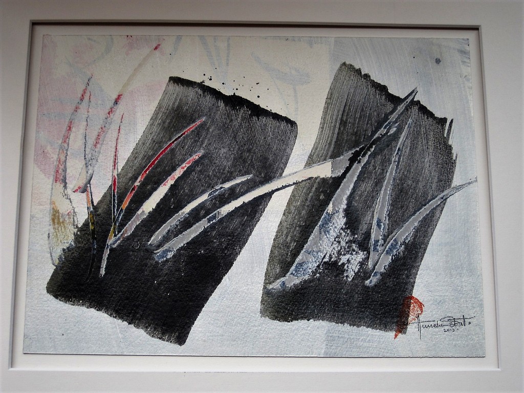 Bijzonder gem. techniek schilderij van televizierring ontwerpster Anneke Schat ! kopen? Bied vanaf 1!