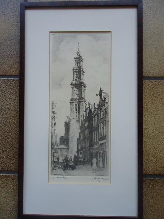 H.E. Roodenburg ( 1895 - 1987 ) - ets - Amsterdam.  kopen? Bied vanaf 1!
