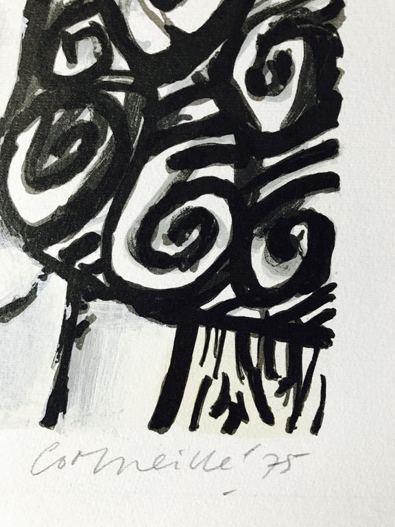 Corneille - le chien bleu -  69 x49 cm  - 1975 kopen? Bied vanaf 295!