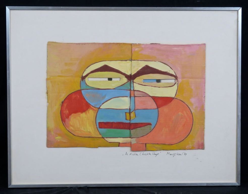  Meertje Kaal: Olieverf op karton, De dichter C. Winkler - Ingelijst kopen? Bied vanaf 1!