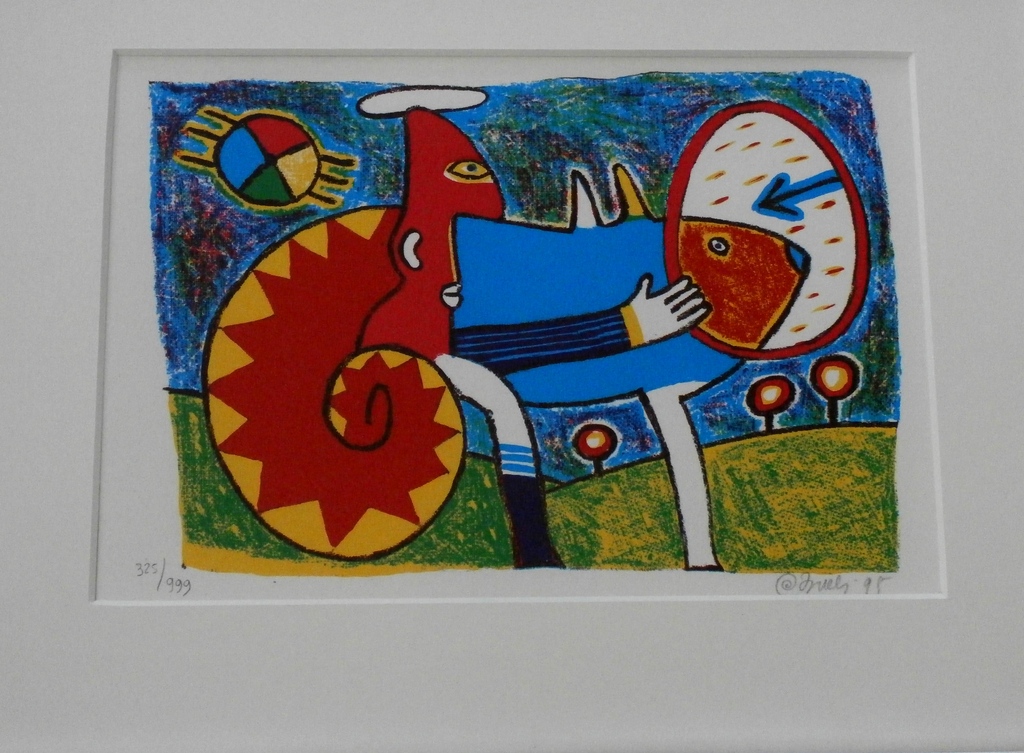 Clemens Briels - ingelijste zeefdruk: Eigen Huis - 1995 kopen? Bied vanaf 99!