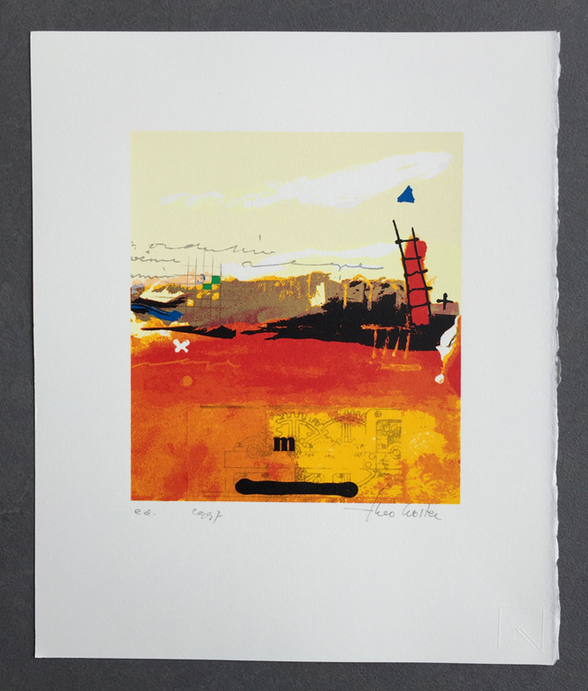 Theo Koster - 2 gesigneerde zeefdrukken - E/A ex. - 1994 verkocht voor € 40!