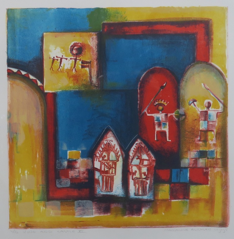 Marianne Aulman: Litho, King and castle XI - Ingelijst kopen? Bied vanaf 1!