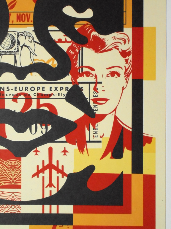 Shepard Fairey (OBEY) - Face Collage II - offset - handgesigneerd kopen? Bied vanaf 89!
