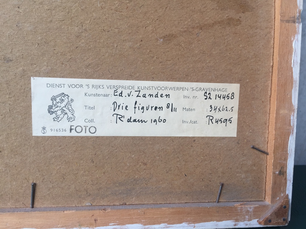 Ed van Zanden: Ets 8/11 Drie Figuren kopen? Bied vanaf 1!