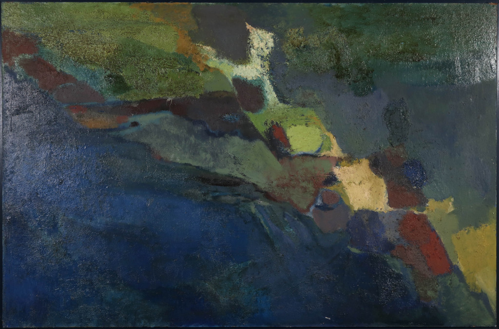 Ab Jongmans: Olieverf op board, Abstract - Ingelijst (Zeer groot) kopen? Bied vanaf 1!