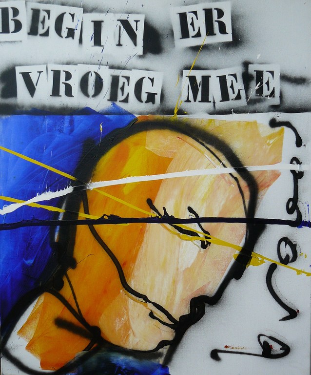 Herman Brood orgineel schilderij Incl. cert. Herman Brood museum verkocht voor € 3000!