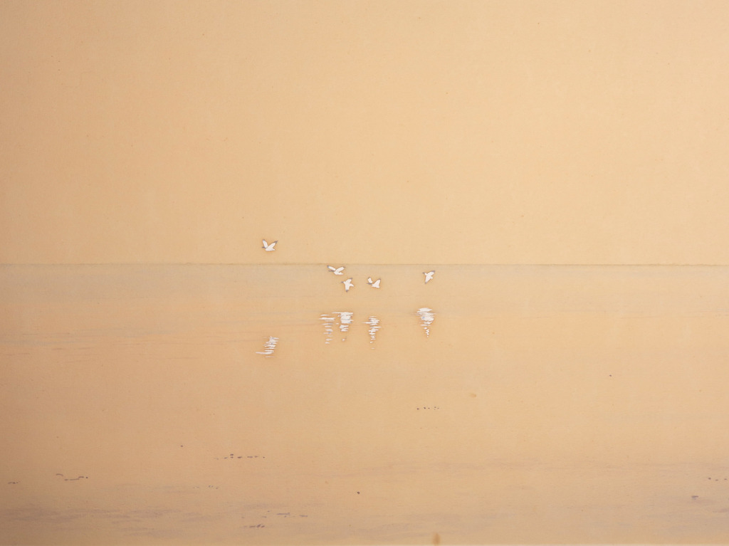 Fred Landsman: Aquarel, Schiermonnikoog met bergeenden kopen? Bied vanaf 20!