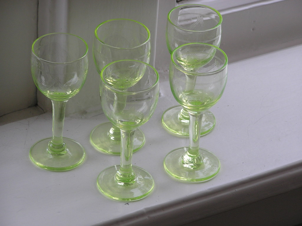 Lot van 5 Art Deco Annagroen borrelglazen kopen? Bied vanaf 17!