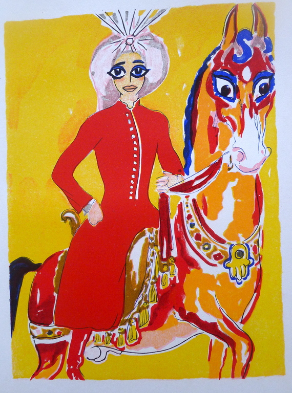 Kees van Dongen  een houtgravure  naar aquarel uit 1001 nacht, 1955 . kopen? Bied vanaf 10!