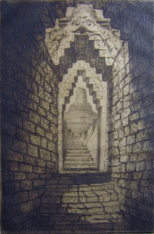 Jan Poortenaar - ets no. 2 - Borobodur tempel - 121/200 kopen? Bied vanaf 65!