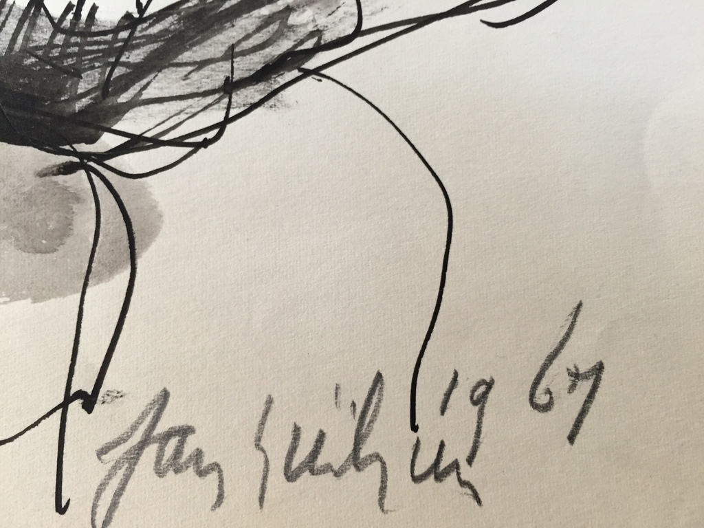 JAN SIERHUIS Unieke  INKT tekening 1967 kopen? Bied vanaf 1!