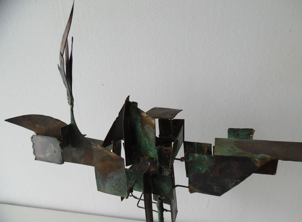 Koperen plastiek van Jan Rot, Vogel kopen? Bied vanaf 35!