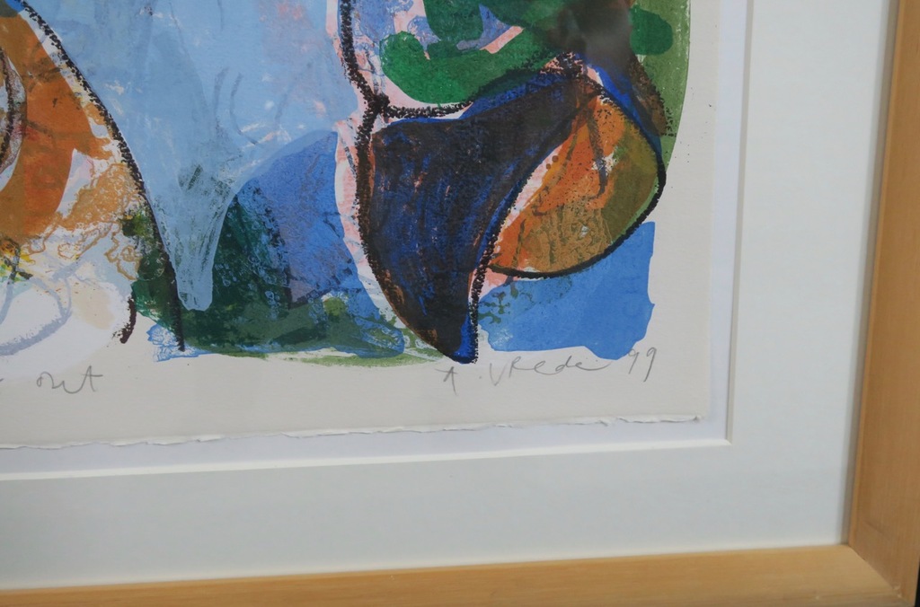 Anton Vrede: Litho, We can work it out - Ingelijst (Groot) kopen? Bied vanaf 50!