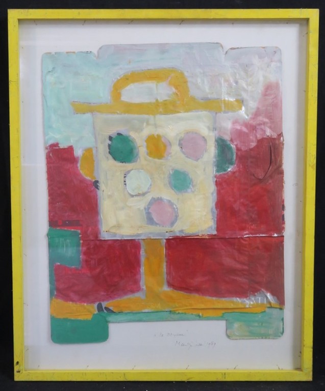 Meertje Kaal: Olieverf op karton, De voyeur - Ingelijst kopen? Bied vanaf 20!