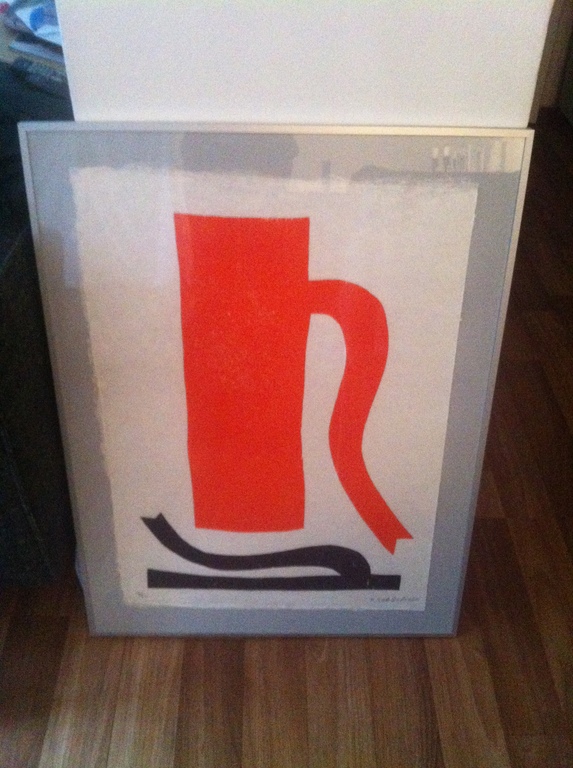 Klaas Gubbels - The last one (houtdruk) verkocht voor € 300!