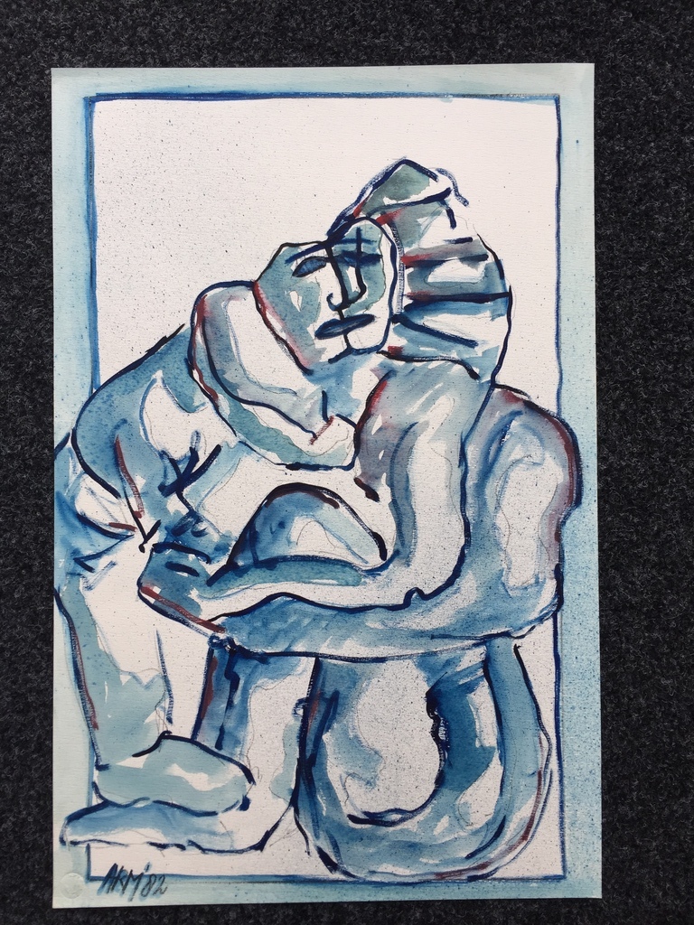 AD ARMA origineel werk op papier 1982 gesigneerd kopen? Bied vanaf 75!